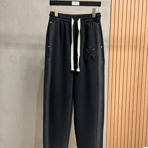 Off-White Black Joggers Relaxed Fit Elastic Waist